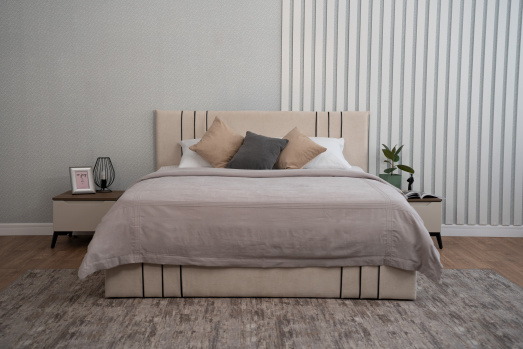 Мягкая кровать ЛЕВАНТЕ цвет на выбор 140х200