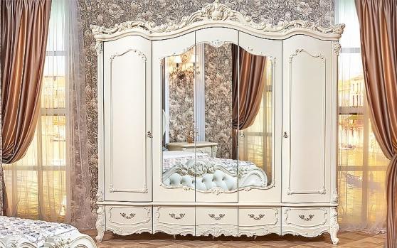 Шкаф 5-ти дв. ЭЛИЗА Люкс крем