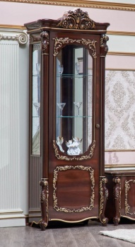 Витрина левая БАТИЧЕЛЛА орех