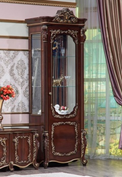 Витрина правая БАТИЧЕЛЛА орех