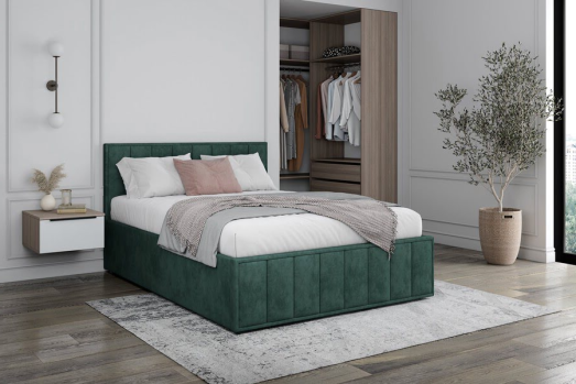 Мягкая кровать ЛАНА цвет на выбор 140х200